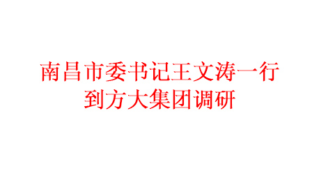為推進(jìn)項目建設(shè) 加快產(chǎn)業(yè)發(fā)展南昌市委書記王文濤一行到方大集團(tuán)調(diào)研